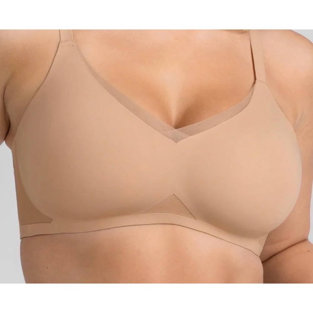 NWT Honeylove Crossover Contour Bra Sand 36C with Extender